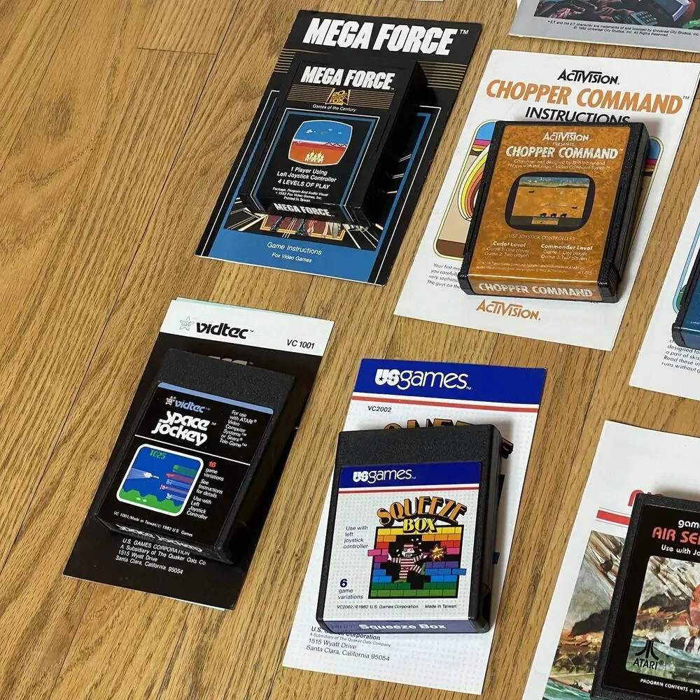 Atari 2600 Light Sixer 6 Switch Console Bundle 25 Game W/ Manuals Tested